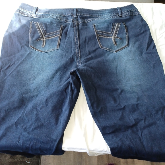 NWT Ashley Stewart Jeans Size 28 with Embroidery - Picture 6 of 10